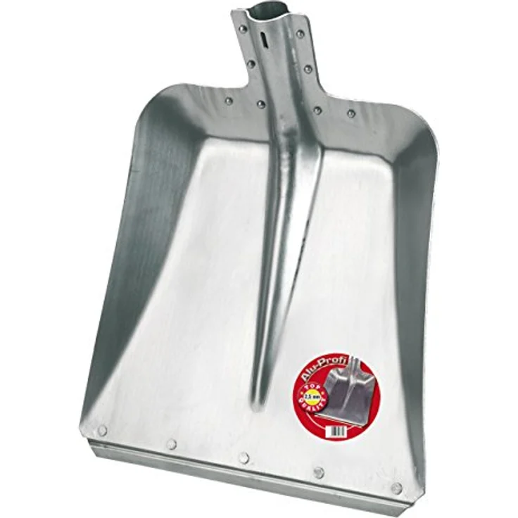 Kerbl Profi Spezial-Alu-Schaufel Gr. 9 mit Kante, Hochwertige Aluminiumschaufel, 2,5mm Materialstärke, 36 cm Breite, Aluminium – Bild 2