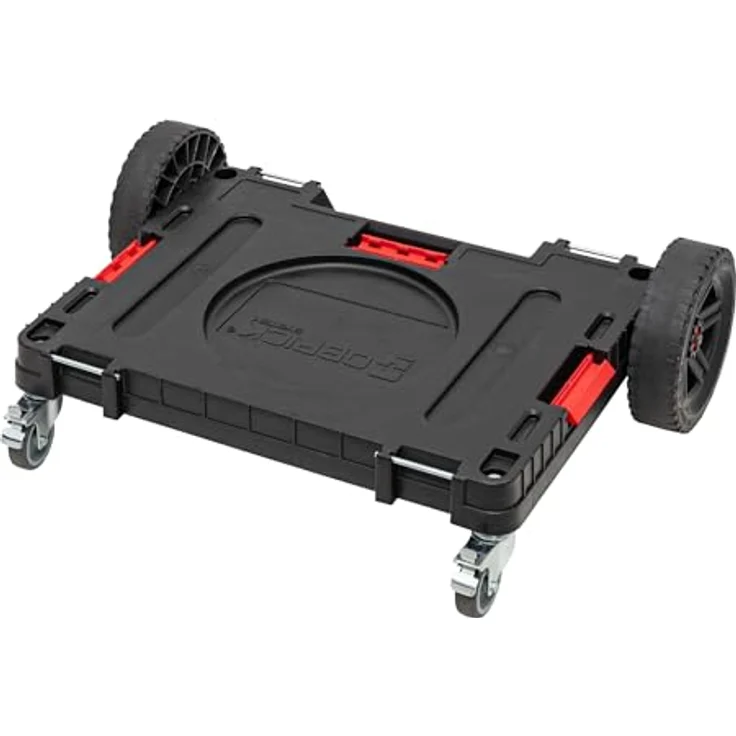 Tool Brothers RHINO XXL Allterrain Transportplattform, mobiler Transportroller mit schwenkbaren Metallrädern, 120 kg Traglast, 750 x 542 x 223 mm – Bild 1