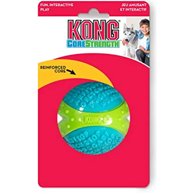 KONG – CoreStrength Ball - Langlebiges Kauspielzeug für Zahnpflege – Für Große Hunde – Bild 5