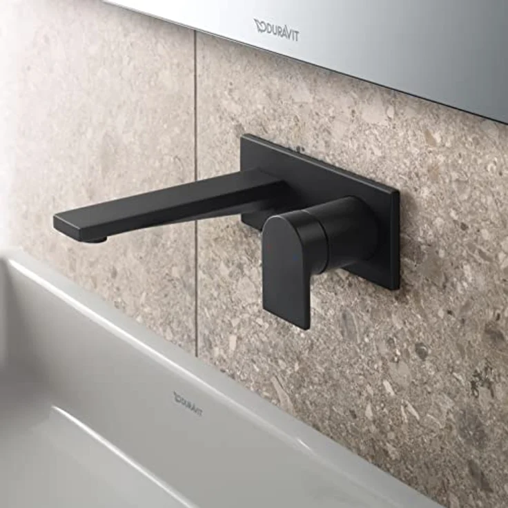 Duravit Tulum Waschtischarmatur, Unterputz, Wasserhahn Bad, Waschbecken Armatur, Schwarz Matt – Bild 2