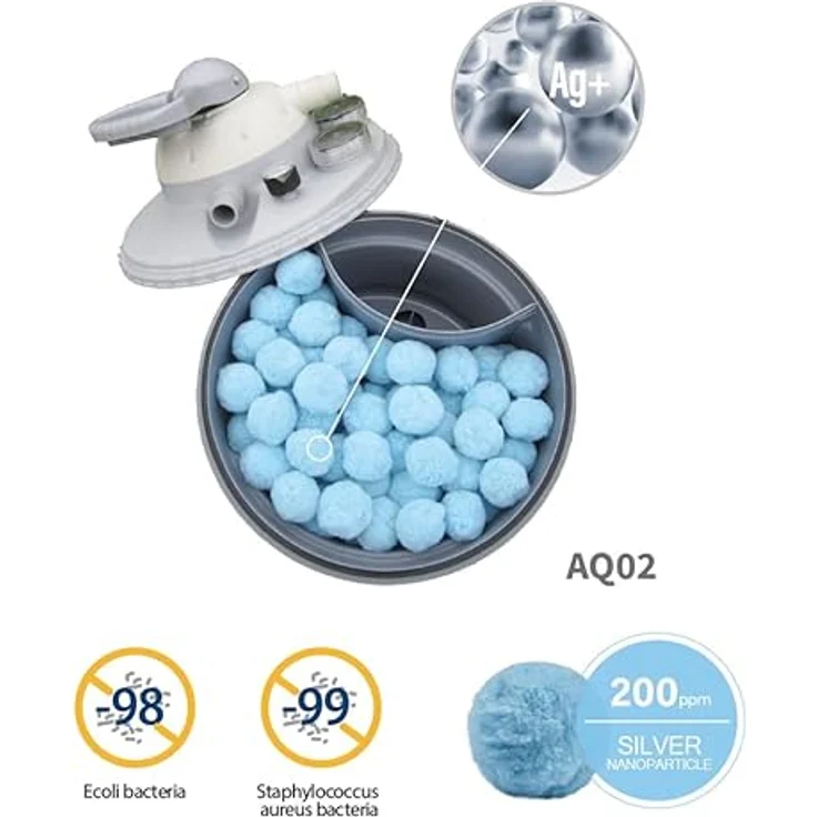 COIL Filterbälle für Sandfilteranlagen, effiziente Filterperlen gegen Algenbildung, für verbesserte Pumpenleistung – Bild 4