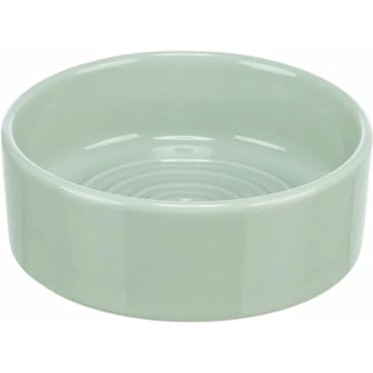 Trixie Futterstation für Hunde, grüner Futternapf, Ø 12 cm, 300 ml – Bild 1