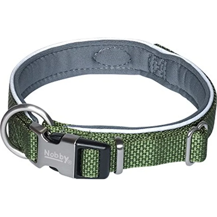 Nobby Halsband Classic Preno Royal, olivgrün L: 45-55 cm, B: 25/35 mm, 1 Stück
