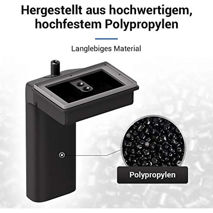 Spülenüberlauf flach Anschluss für Edelstahl-Küchenspülen mit rechteckigem Überlaufloch/Überlaufgitter im Waschbecken inkl. Dichtung und Befestigungsschraube – Bild 2