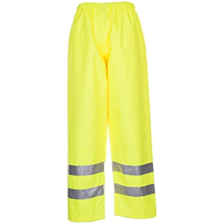 Warnschutz Regenhose uni gelb Größe M – Bild 4