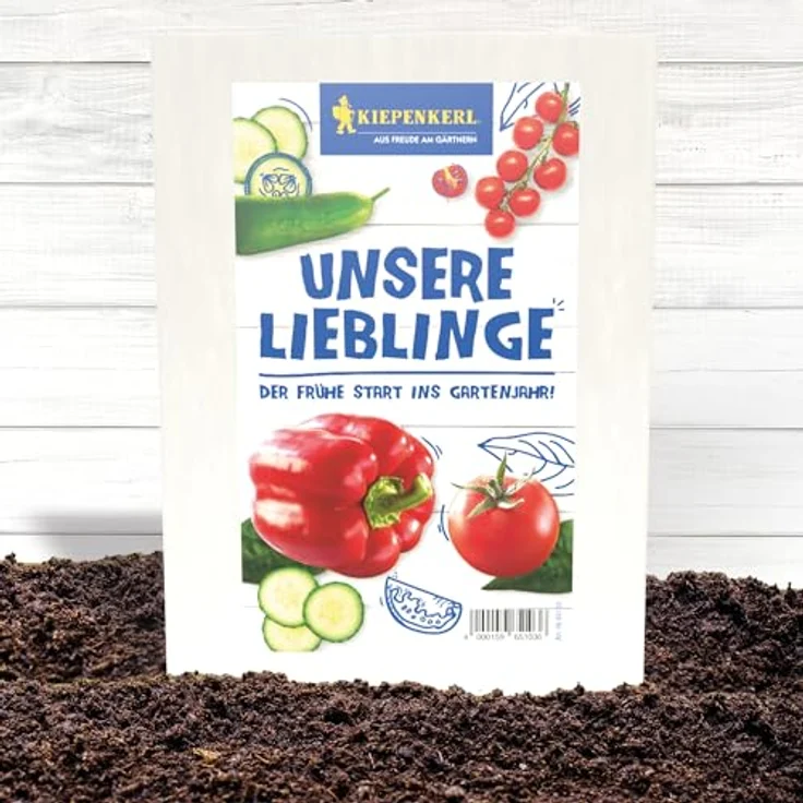 Kiepenkerl Gemüsesamen-Set 'Unsere Lieblinge', Aussaat ab Januar, enthält Tomaten, Paprika und Gurken für lange Erntezeit – Bild 5