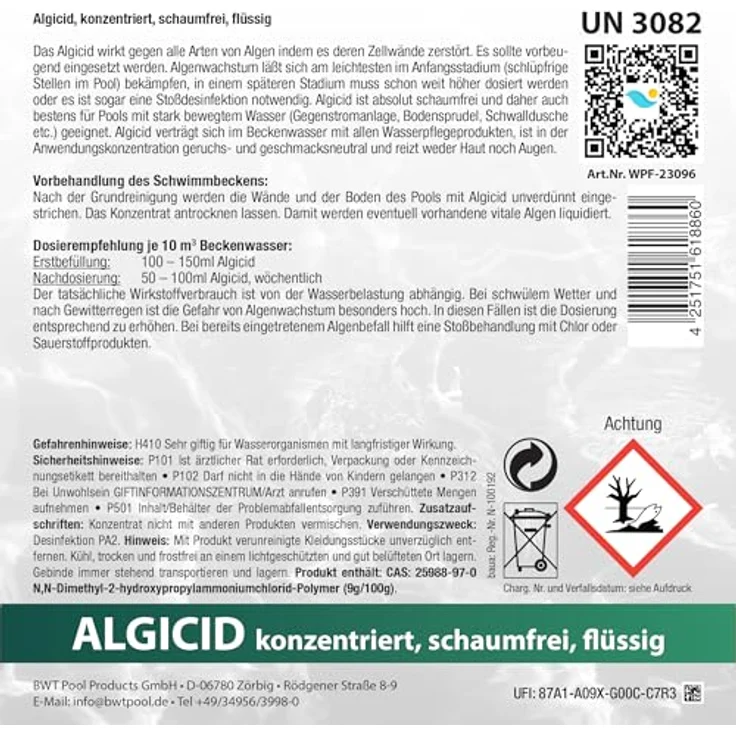 Paradies Pool Algizid für Pool 5 Liter schaumfrei (W12) – Bild 7