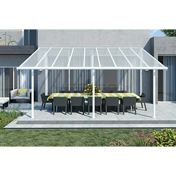 Palram - Canopia Aluminium Terrassenüberdachung Sierra | Weiß | 299x555x305 cm – Bild 2