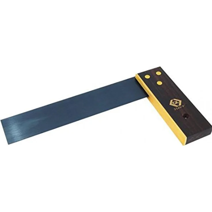 C.K. T3540 09 Tischlerwinkel, 225mm mit gehärtetem Blatt und Rosenholzschenkel für präzise Messungen – Bild 2