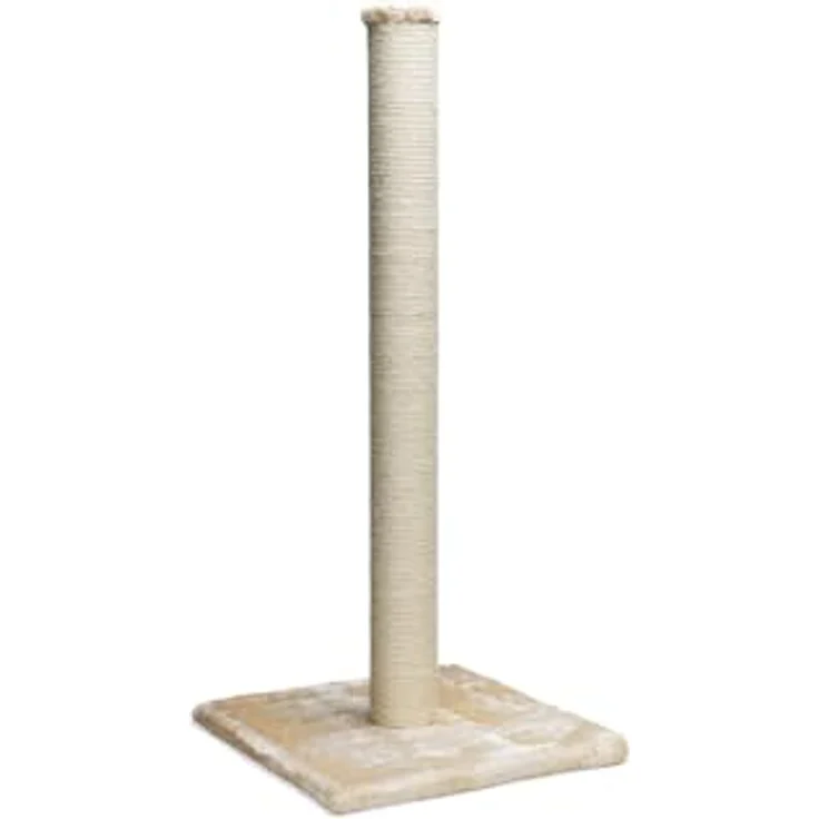 Beeztees Gina XL Kratzbaum, beige, 40x40x90cm, robustes Sisal – Bild 1