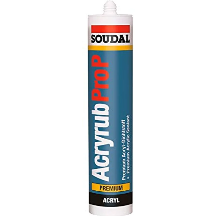 Soudal Acryrub Pro P, 310ml, hochwertige Abdichtungsschicht, weiss