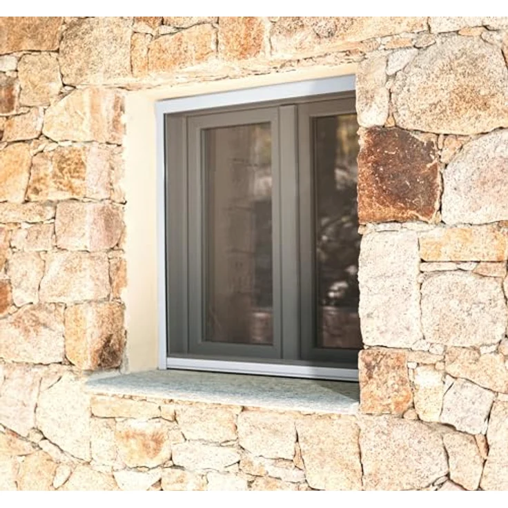 AvosDim.com Insektenschutzrollo Fenster & Tür Aluminium – Luxus, extrudiertes Aluminium in weiß, braun, anthrazit grau und schwarz – Bild 2