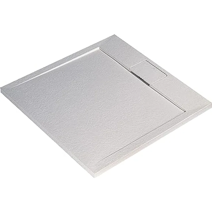 Ideal Standard Ultra Flat S i.life Quadrat-Brausewanne, 1200x1200x30mm, Mineralguss mit rutschhemmender Oberfläche, Ablaufmitte