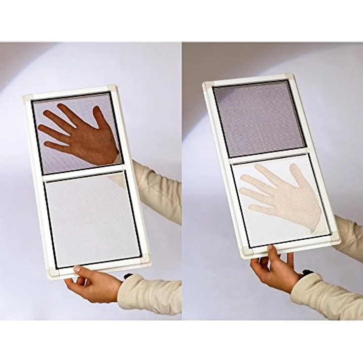 easy life Insektenschutzgitter für Fenster inkl. Klettband 100 x 100 cm weiss – Bild 10