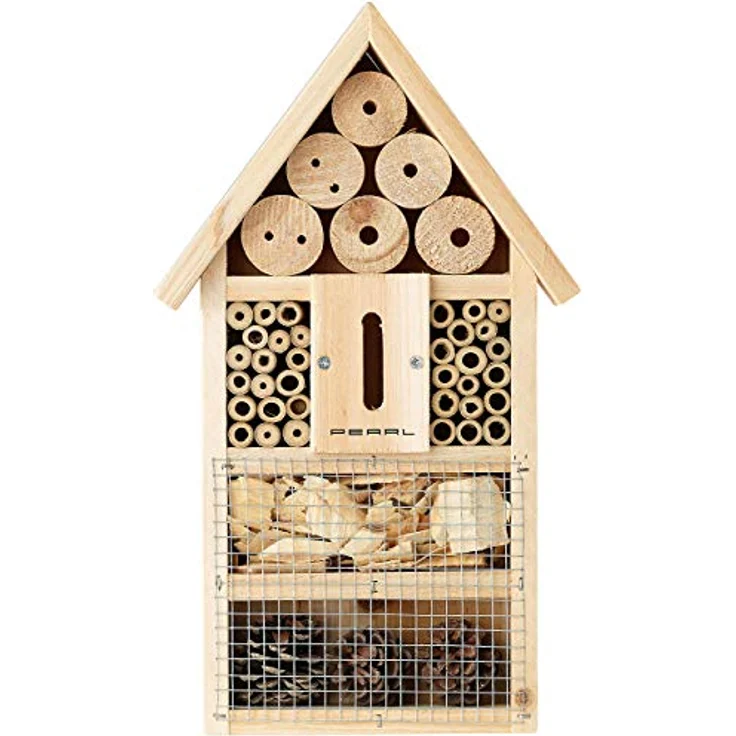 PEARL Insektenhaus: Insektenhotel-Bausatz, Nisthilfe und Schutz für Nützlinge (Insektenhotel Bausatz Kinder, Nistkasten Bausatz, Geschenk Basteln) – Bild 1