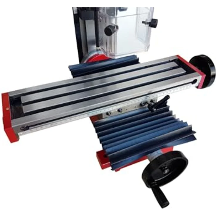 paulimot Bohr-/Fräsmaschine SIEG SX2L mit bürstenlosem Motor, Z-Säule neigbar, 500 Watt, blau – Bild 4