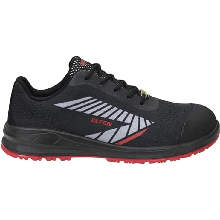 ELTEN LARKIN XXSports Low ESD S1PS Sicherheitsschuh, schwarz-grau, atmungsaktiv, gepolsterte Lasche, PU-Sohle WELLMAXX SPORTS – Bild 2