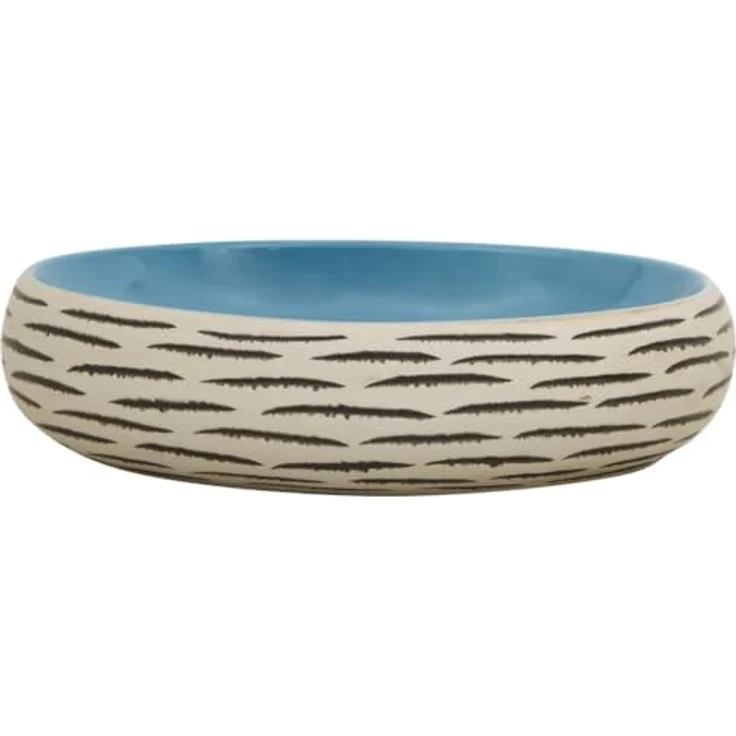 vidaXL Aufsatzwaschbecken, Handgefertigt aus Keramik, Mehrfarbig, 59 x 40 x 15 cm – Bild 5