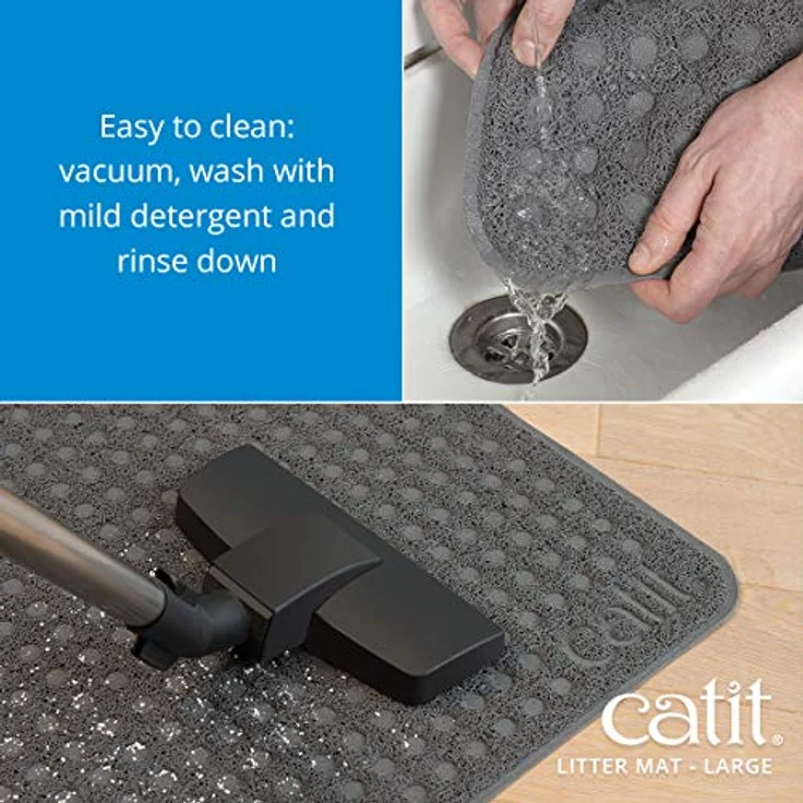 Catit Einstreuauffangmatte, für Katzentoiletten, 60 x 90cm, grau – Bild 4