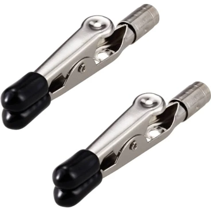 Toolcraft AT-400S1 Ersatzklemmenset für AT-400 und AT-430, 2x Krokodilklemmen, anschraubbar an Schwanenhalsarme – Bild 1