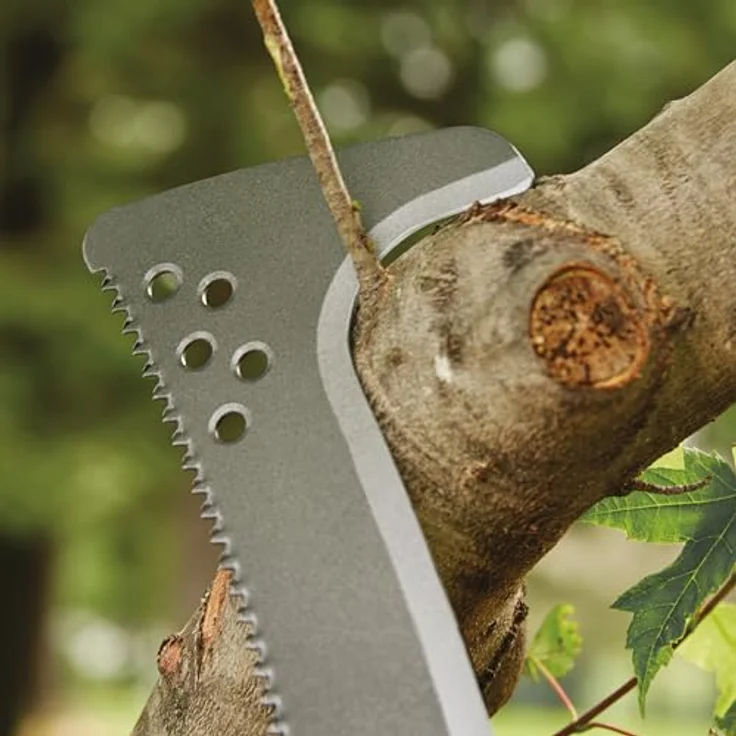 Fiskars Hippe mit Säge CL-521, ergonomische Gartensäge mit 23 cm gehärtetem Stahl-Sägeblatt und grober Zahnung, inkl. Nylon-Holster – Bild 6