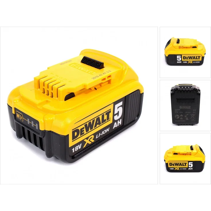 DeWalt DCB184XR Original-Werkzeugakku 18 V 5 Ah Ladezustandsanzeige mit Überhitzungsschutz Li-Ion geringe Selbstentladung kompatibel mit allen 18 V XR Akku-Maschinen von DeWalt – Bild 3