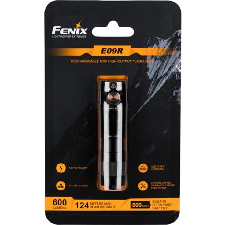 Fenix Schlüsselbund 600 lm Taschenlampe, FNX E09R – Bild 1