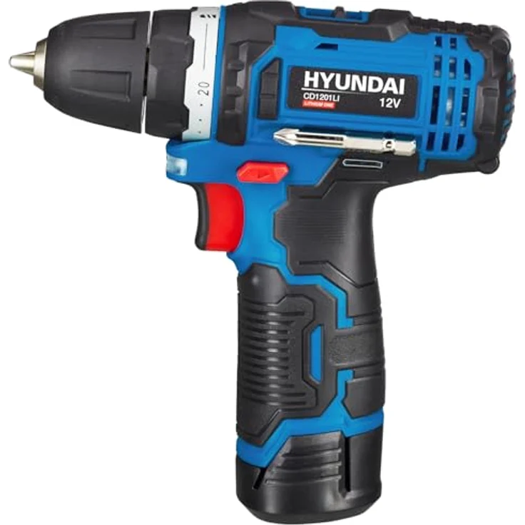 Hyundai HYUNDAI Akku-Bohrschrauber CD1201LI SET (12V Akkuschrauber, Akkubohrer) – Bild 2