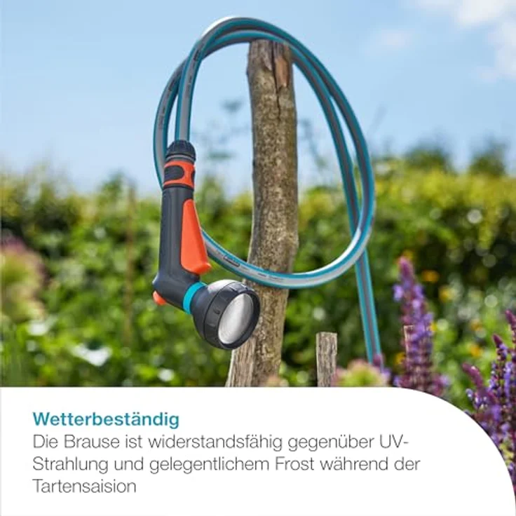 Gardena Bewässerungsbrause Classic, Softsprühbild mit stufenlos einstellbarer Wassermenge, wetterbeständig gegen UV-Strahlung und Frost – Bild 4