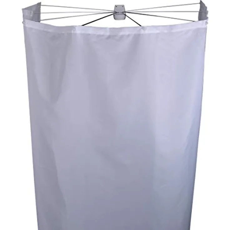 RIDDER Duschfaltkabine Ombrella Textil Madison, platzsparend und wasserabweisend, weiß 210x180 cm