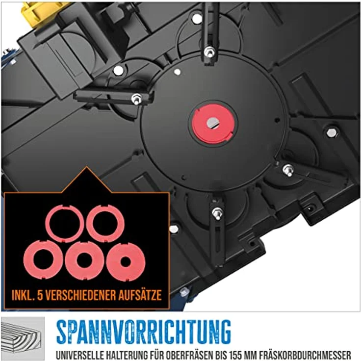 Güde 58086 Oberfräsentisch OFT 855 (Profi-Frästisch aus Aluminium-Druckguss mit Führungsnuten für Parallelanschlag) – Bild 4