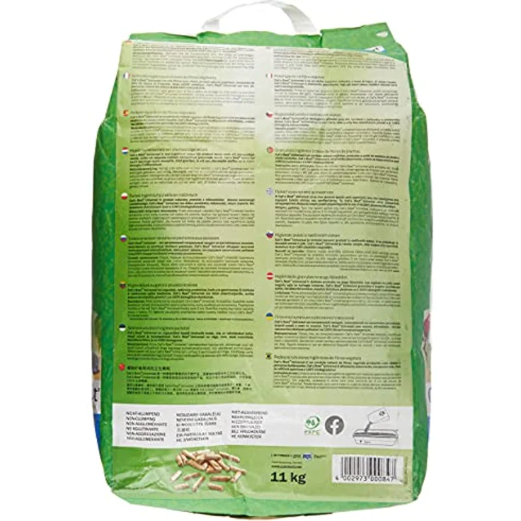 Cat's Best Universal, 100 % pflanzliche Kleintierstreu, nicht klumpende Pellets aus Pflanzenfasern – für Katzen und andere Kleintierrassen, 11 kg/20 l – Bild 2