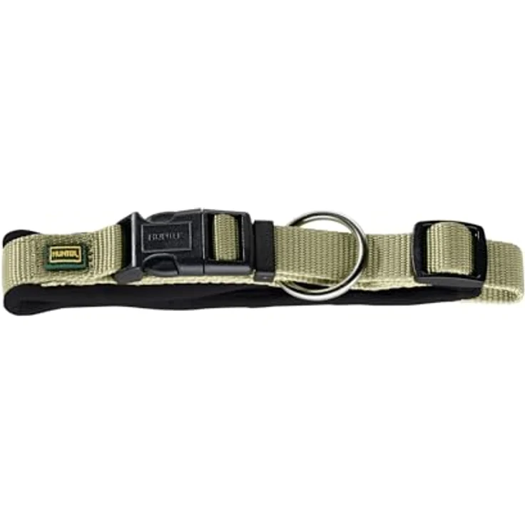 Hunter Hunde-Halsung Neopren Vario Plus oliv-schwarz S-M – Bild 2