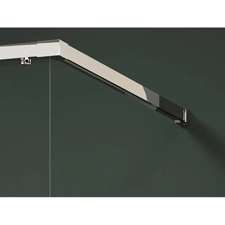 HÜPPE Vita pure Zubehör Ergänzungsset Walk-In, 120 cm, kürzbar, Duschabtrennung, silber, VA2101069