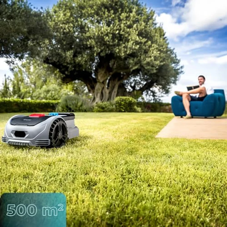 Cecotec GrassHopper 500 Connected, Mähroboter für Rasenflächen bis 500 m², WLAN-fähig, 20 V Lithium-Ionen-Akku, Schnitthöhenanpassung 20-55 mm, leichte Bauweise, max. Steigung 27 % – Bild 4