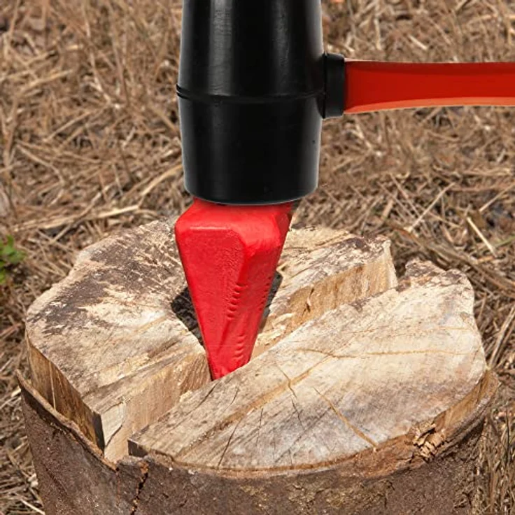 Deuba 3X Spaltkeil aus Carbon-Stahl Ø 7,5cm Keil Spaltgranate Holzspaltkeil Holzspalter Scheitkeil Treibkeil Drehkeil – Bild 4