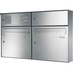 Elcom Briefkasten ELCO EAT-2/2 Aufputz Edelstahl