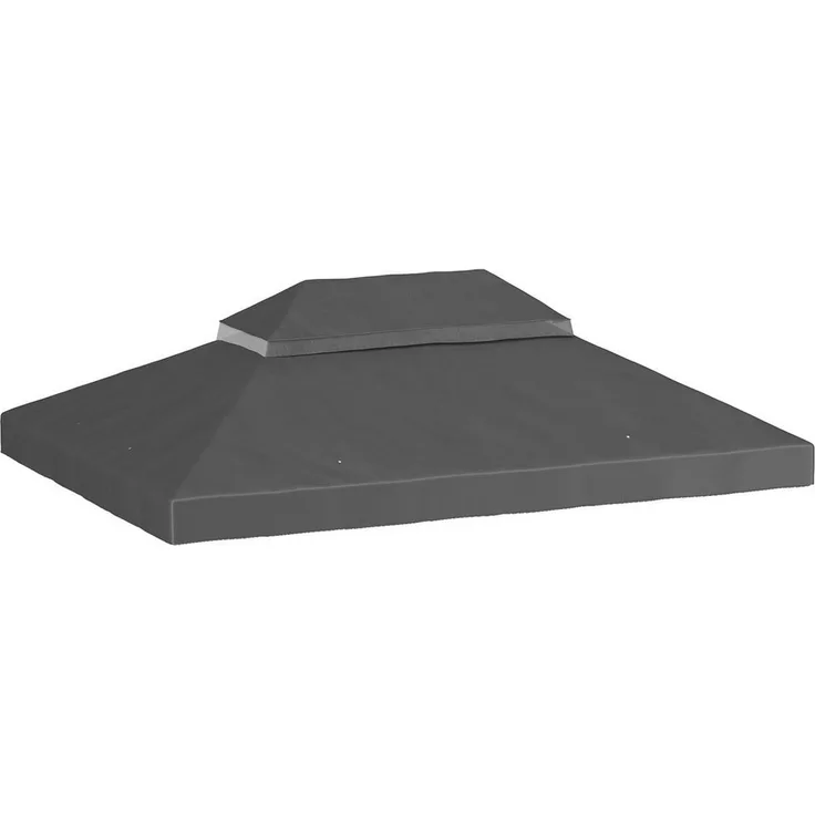 Outsunny Pavillon-Ersatzdach 3 x 4 m, wasserdichte 370g/, UPF30+, 400 x 300 cm, Dunkelgrau