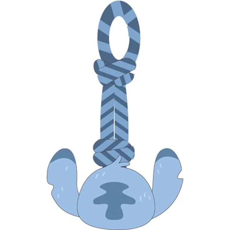 tesa Disney Stitch Hundespielzeug, Tier-Beschäftigungsspielzeug mit Ziehseil, ca. 15 x 33 x 10 cm – Bild 2