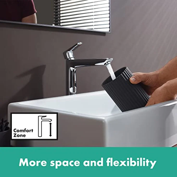 hansgrohe Talis E 240 Spültischarmatur, ComfortZone 240, Normalstrahl, Ausladung 183 mm, Durchflussmenge 5 l/min – Bild 4