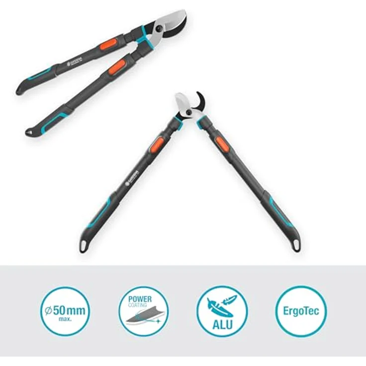 Gardena Astschere TeleCut Pro L, teleskopierbare Astschere für frisches Holz, Qualitätsstahl, bis zu 900 mm verlängerbar – Bild 2