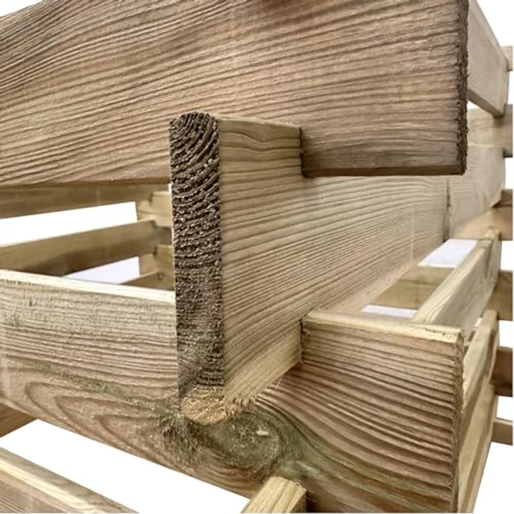 Steckkomposter Holz Kompostsilo Bausatz 90x90x70cm Komposter – Bild 5