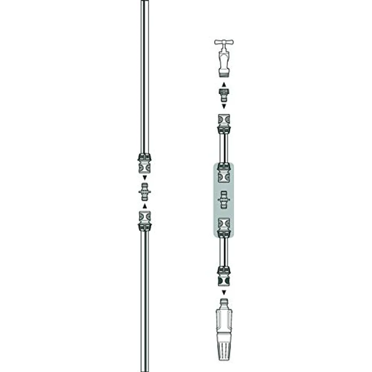 GARDENA Schnellanschluss-Satz: Wasserhahnanschluss-Set für den schnellen Anschluss von 13 mm (1-2 Zoll)- und 15 mm (5-8 Zoll) Wasserschläuchen (18285-20) Bewässerungszubehör – Bild 4