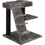 RAIKOU Kratzbaum PREMIUM-KRATZBAUM, zweistöckig mit Treppe, für Katzen, beige