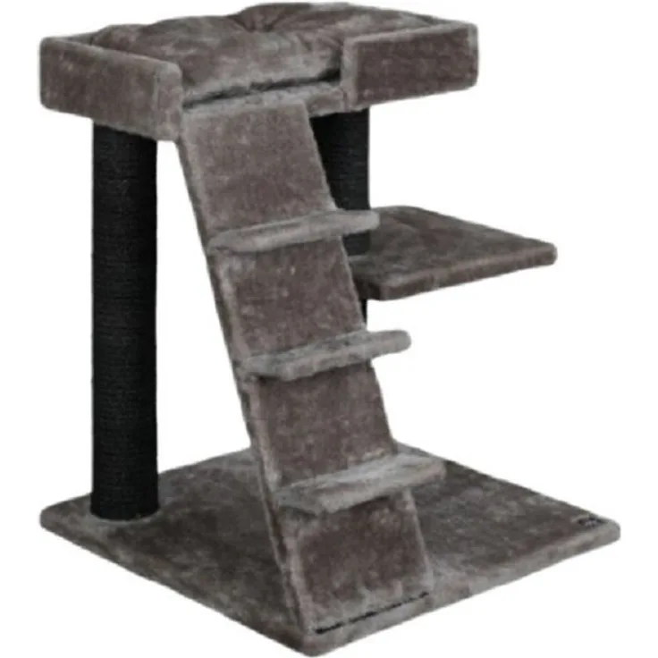 RAIKOU Kratzbaum PREMIUM-KRATZBAUM, zweistöckig mit Treppe, für Katzen, beige