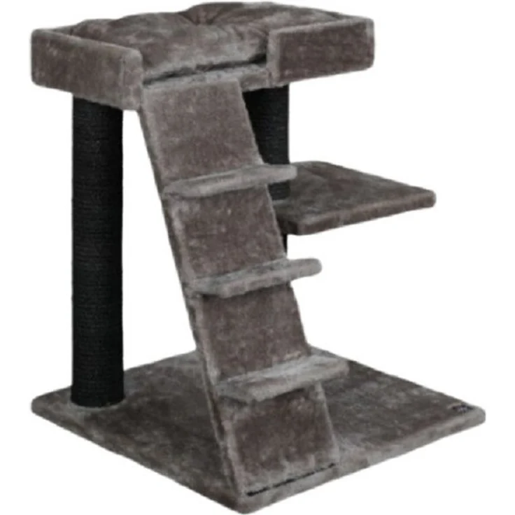 RAIKOU Kratzbaum PREMIUM-KRATZBAUM, zweistöckig mit Treppe, für Katzen, beige