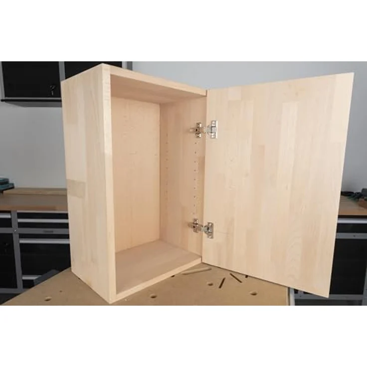 wolfcraft Scharnierloch-Set, 5-teilig mit Ø 35 mm Forstnerbohrer und Bohrschablonen für Topfscharniere – Bild 9