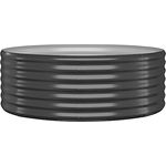 vidaXL Hochbeet, Wetterfestes Hochbeet für Garten Balkon Terrasse, Kräuterhochbeet zum Selber Bauen, Pflanzkasten aus Metall, Anthrazit