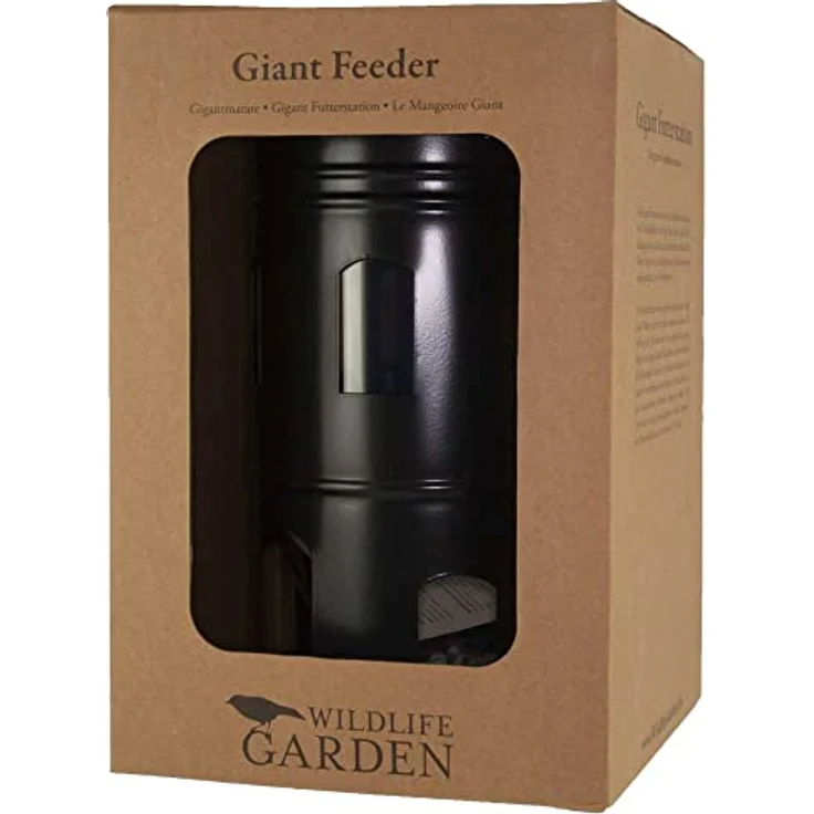 Wildlife Garden WG326 Gigant Futterstation Schwarz - Vogelfutterhaus aus Metall – Bild 4