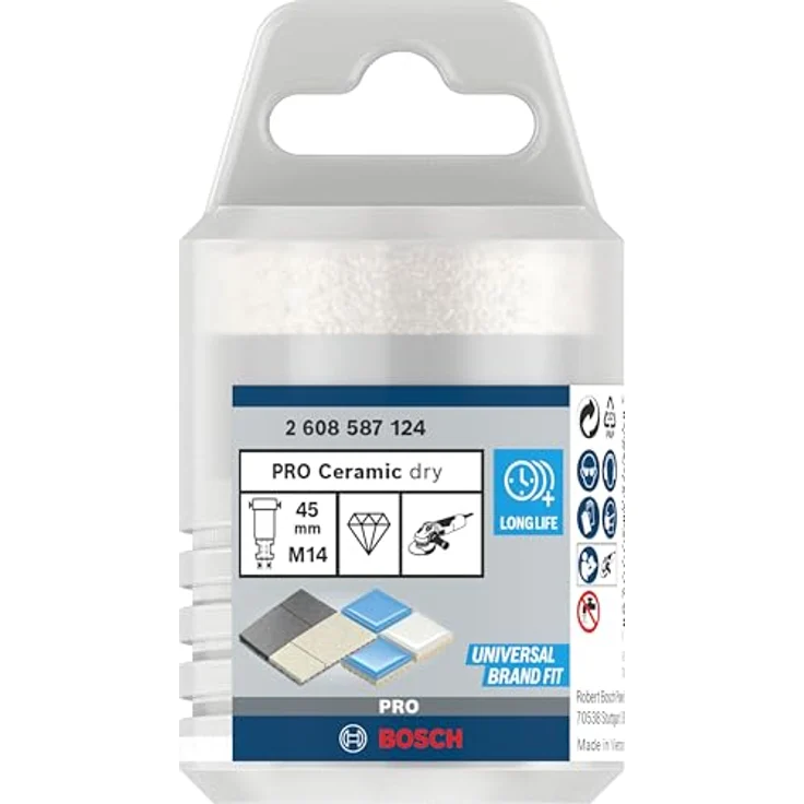 BOSCH Diamanttrockenbohrer Pro Core Cutter dry, Ø 45 mm, hohe Lebensdauer für harte Fliesen und Stein – Bild 2